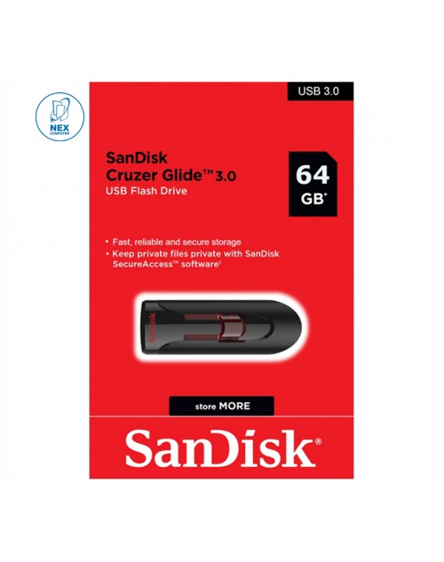 Sandisk Cruzer Glide 64GB USB Flash Drive